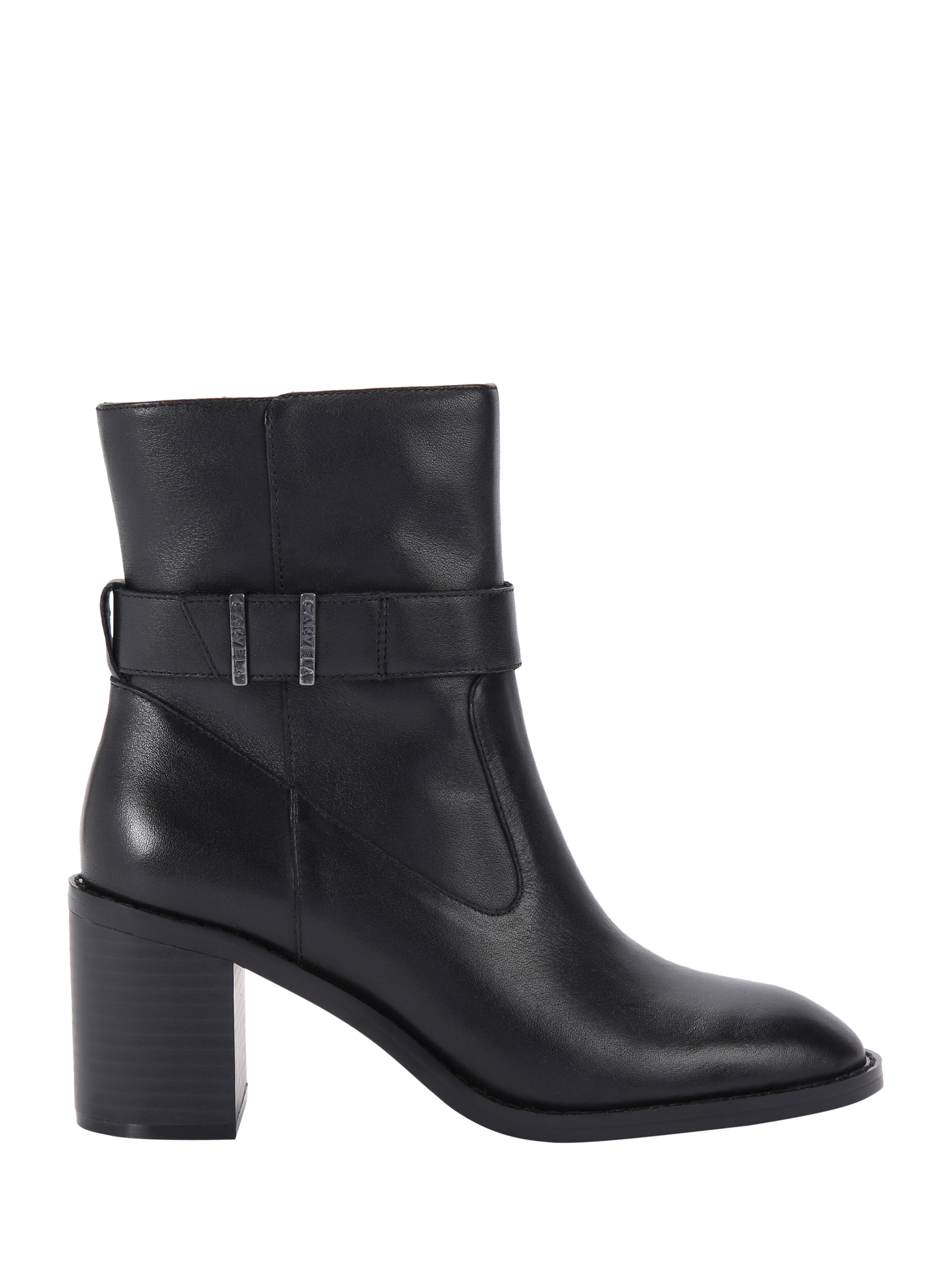 Carvela Stirling Leather Ankle Boots, Black