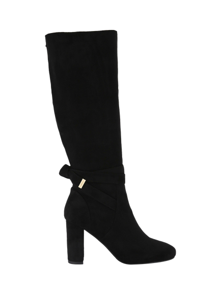 Carvela Tempt Microsuede Knee High Boots, Black, Black