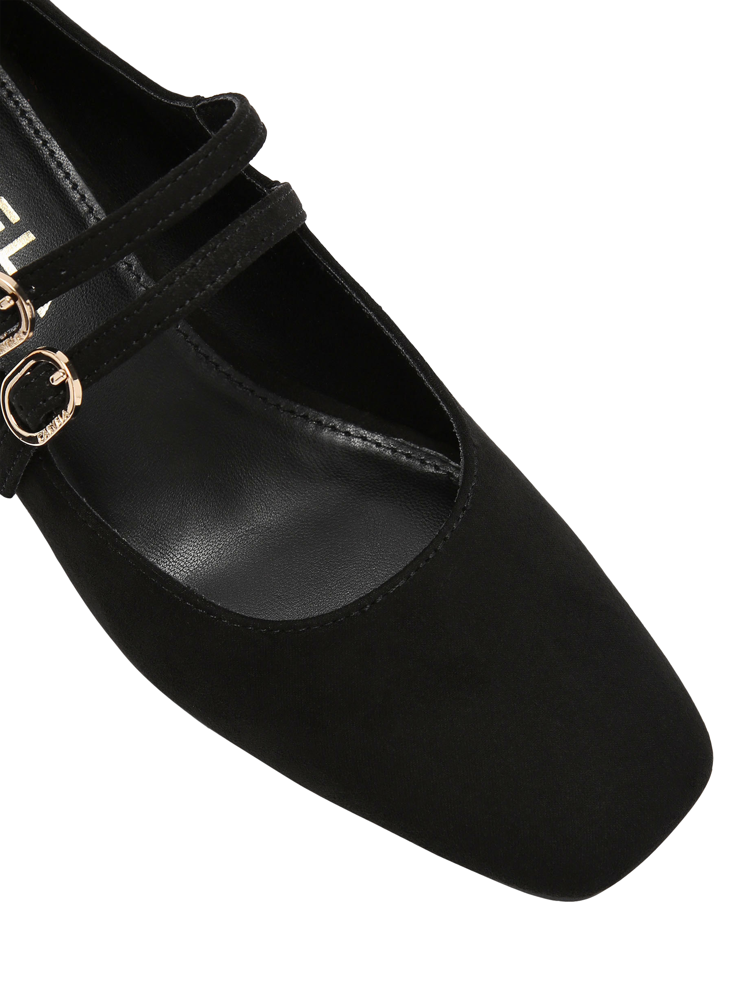 Product image 5 of 5, which shows Carvela Harp Mary Jane Courts, Black, 3