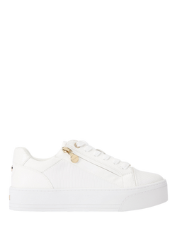 Carvela Statement Zip Trainers, White