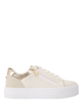 Carvela Statement Zip Trainers, Natural/Multi