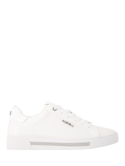 Carvela Leather Diamond Heel Trainers, White White, White White
