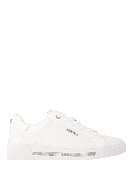 Carvela Diamond Embellished Trainers, White, White