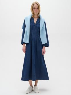 InWear Mable V-Notch Denim Dress, Dark Blue, Dark Blue