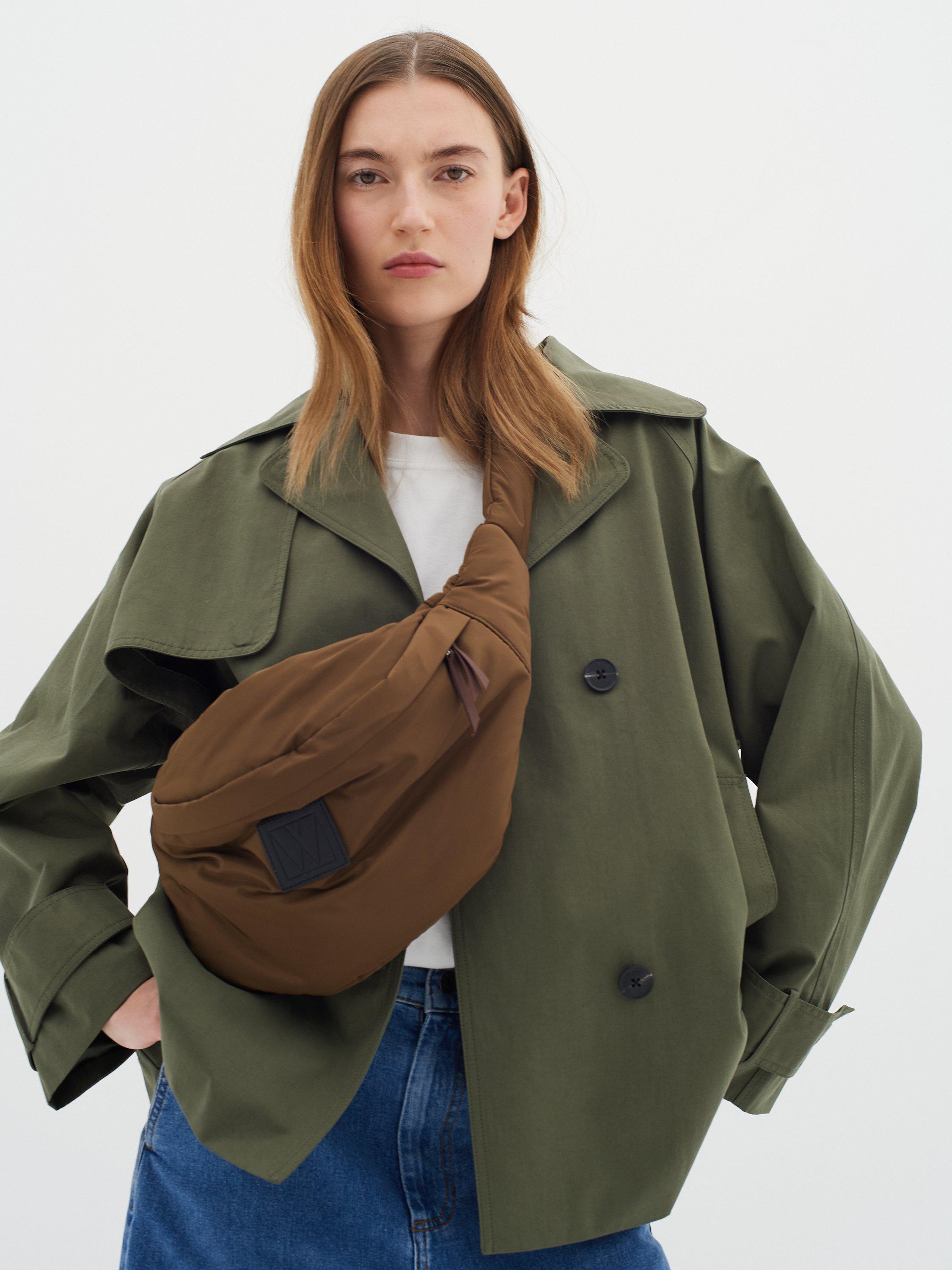 InWear Minona Notch Lapel Coat, Beetle Green