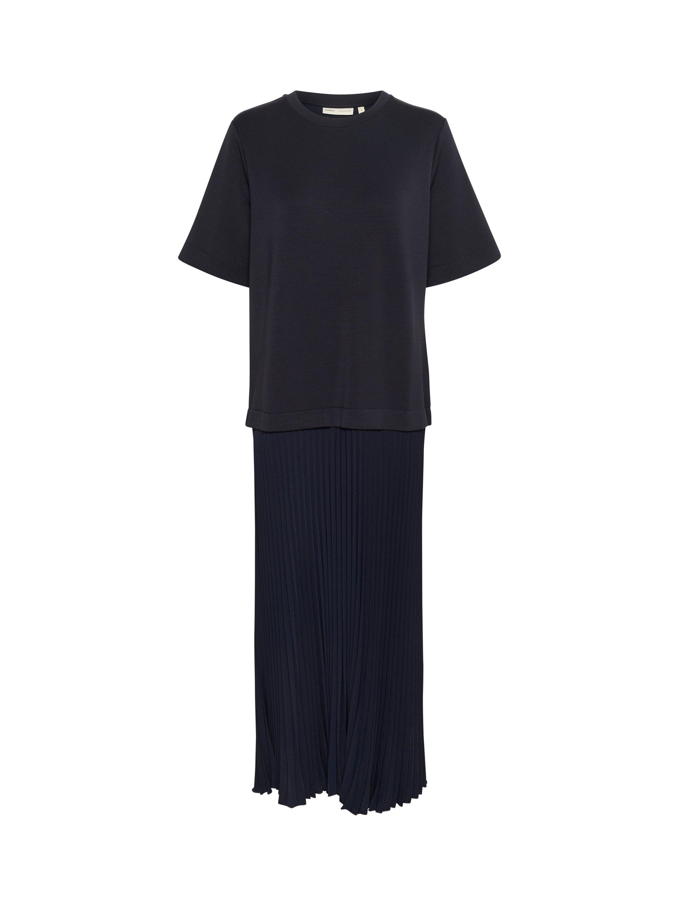 InWear Laicent Plisse Maxi Dress, Marine Blue
