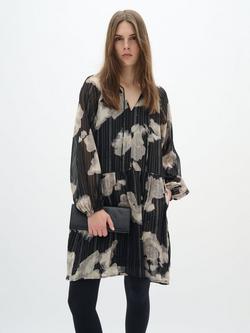 InWear Darva Floral Stripe Dress, Granite, Granite