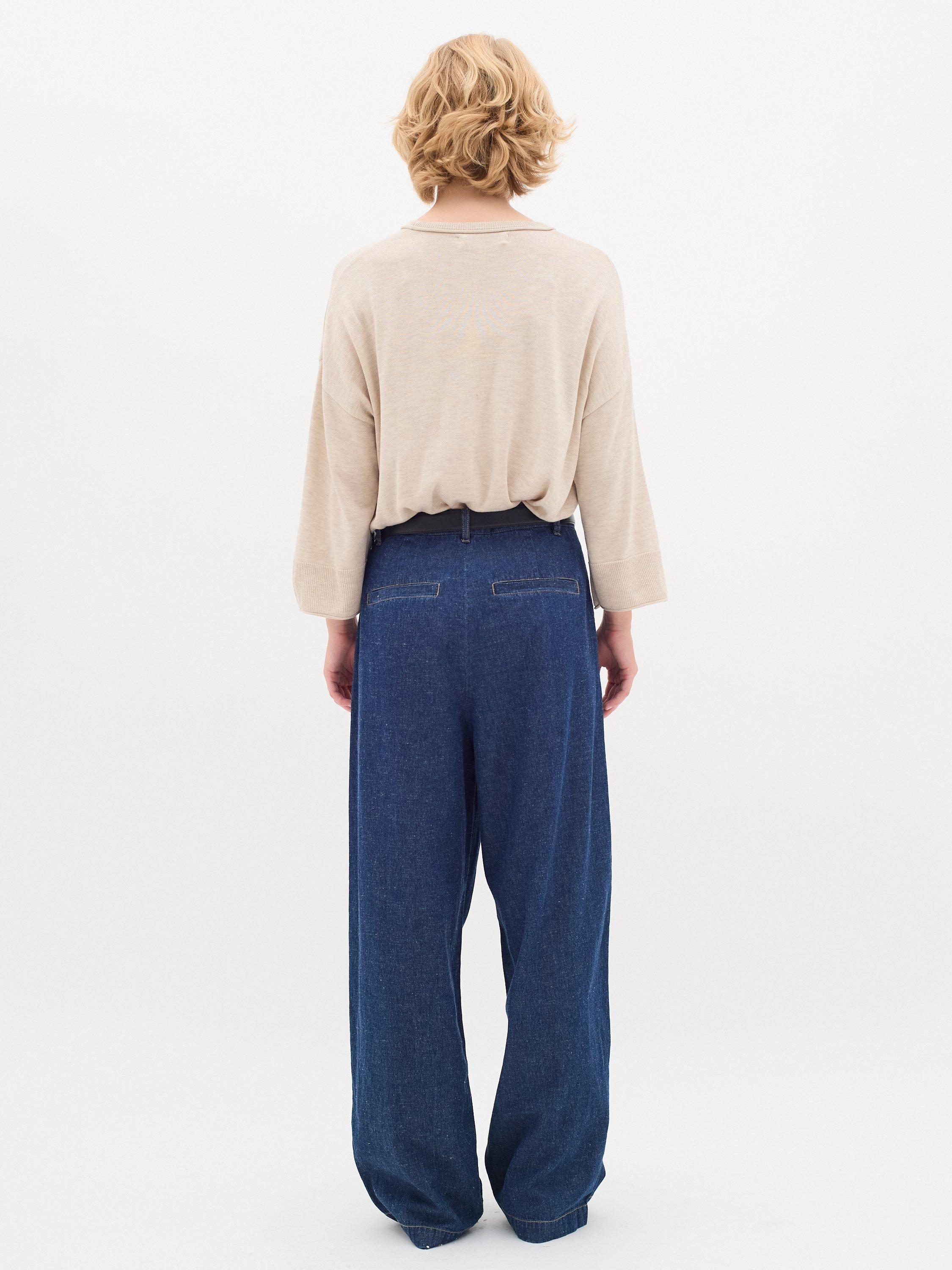 Product image 2 of 5, which shows InWear Ilze Round Neck Jumper, Haze Melange, S