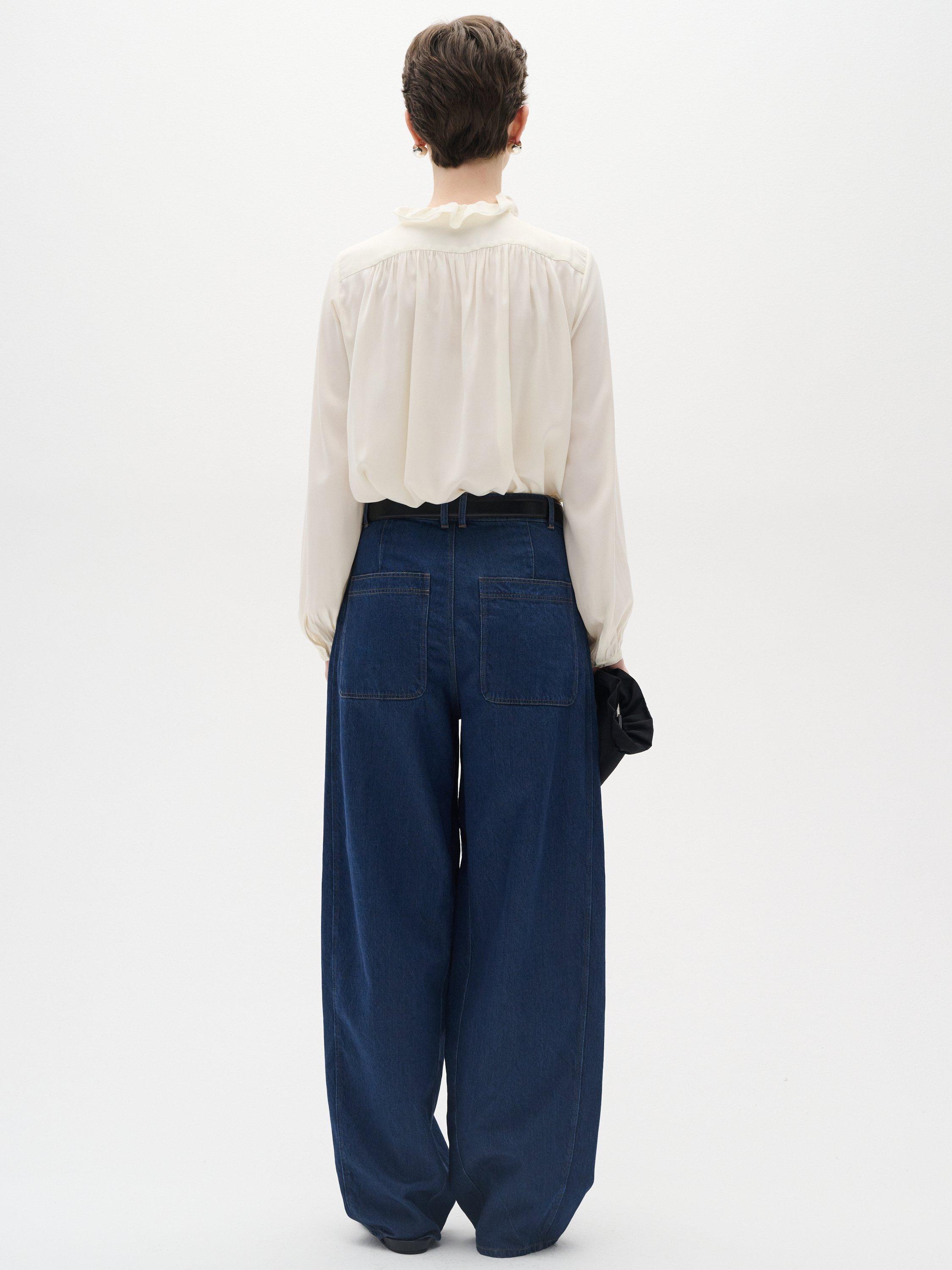 Product image 2 of 6, which shows InWear Videnza Ruffles Shirt, Whisper White, 12