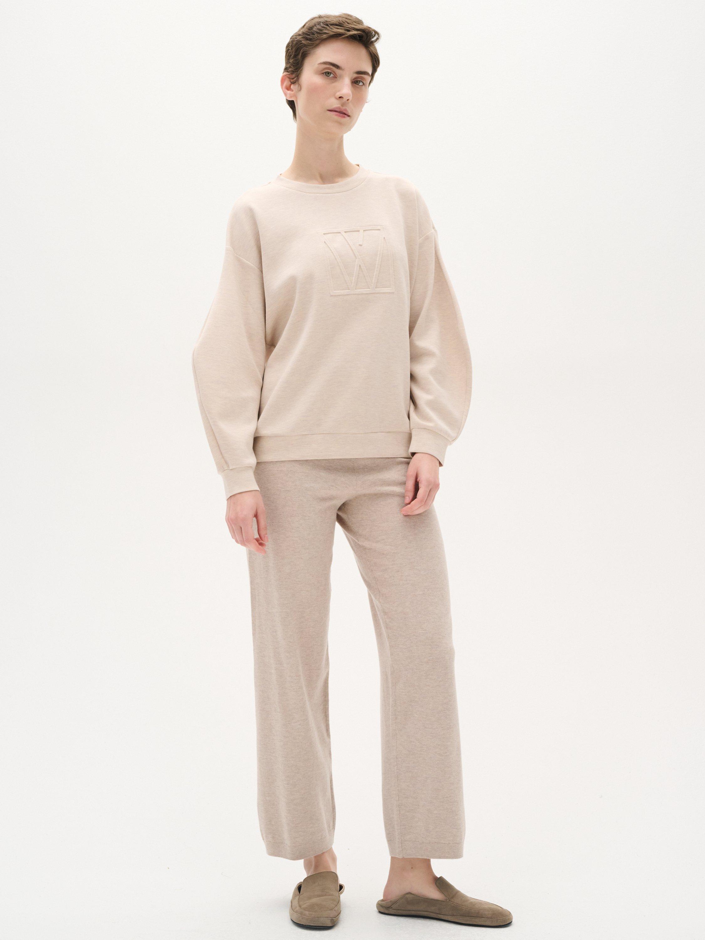 Product image 3 of 6, which shows InWear Laicent Logo Sweatshirt, Vanilla Melange, S