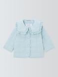 John Lewis Baby Cherry Quilted Jacket, Blue
