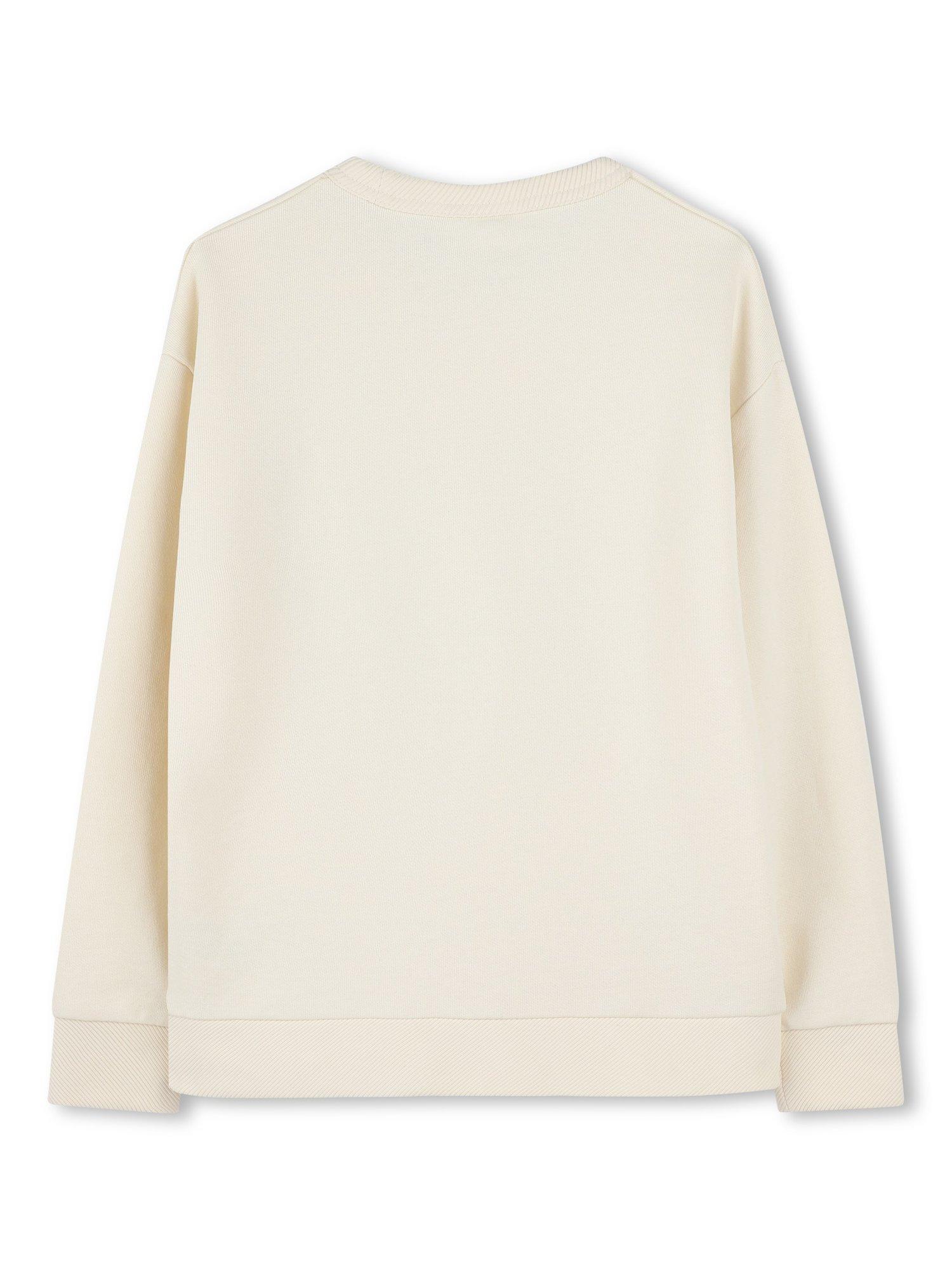 Product image 2 of 2, which shows Timberland Kids' Graphic Logo Sweatshirt, Cream, 4 years