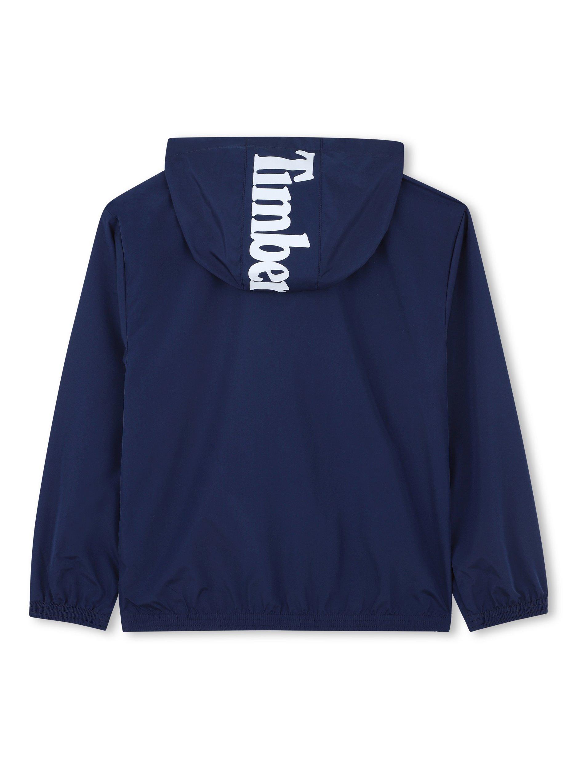 Product image 2 of 2, which shows Timberland Kids' Hooded Windbreaker Jacket, Medieval Blue, 5 years