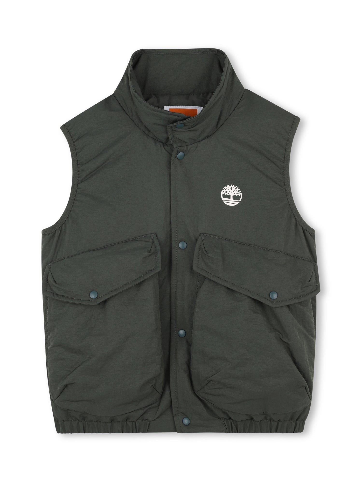 Product image 1 of 2, which shows Timberland Kids' Light Puffer Gilet, Green, 4 years