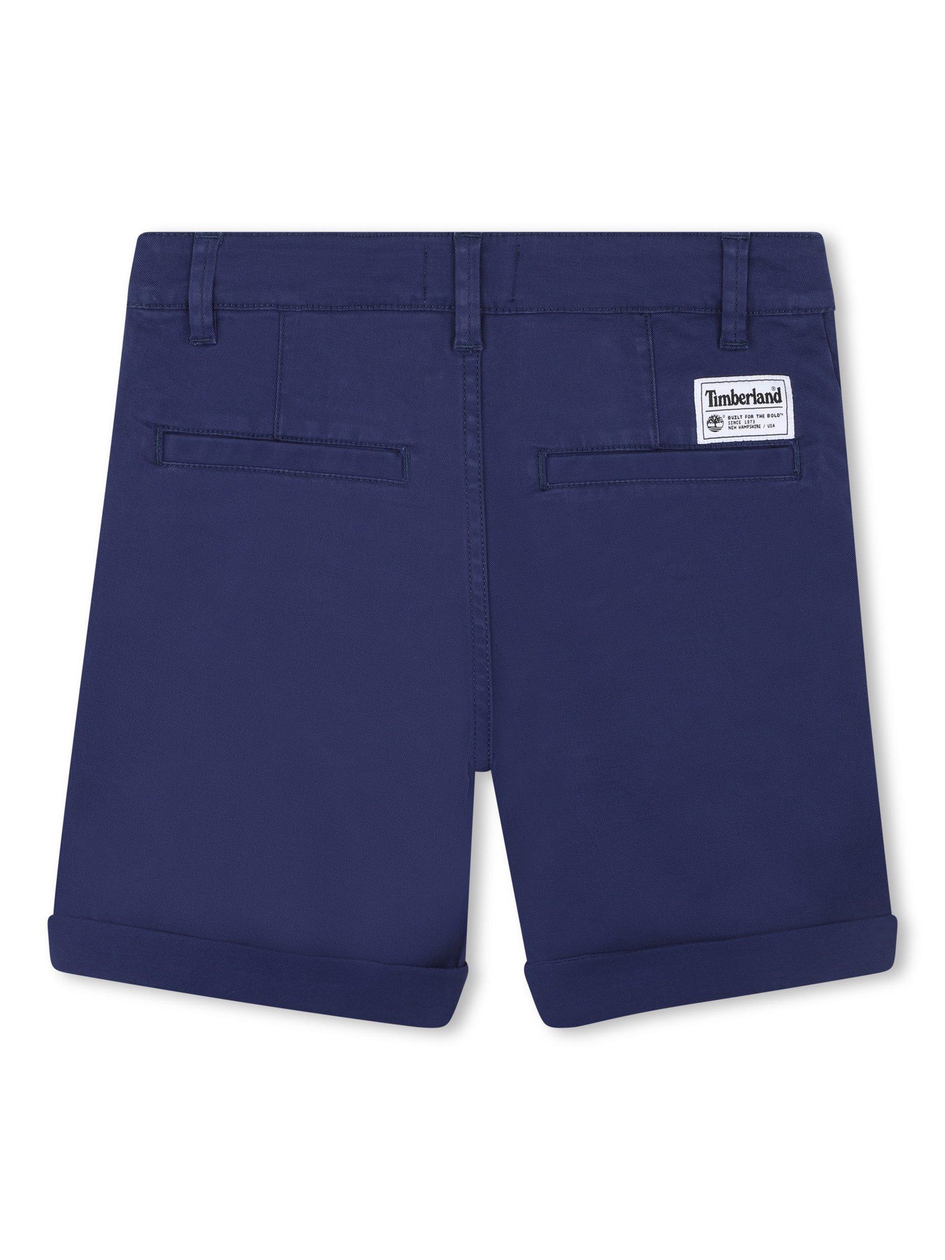 Product image 2 of 2, which shows Timberland Kids' Chino Bermuda Shorts, Medieval Blue, 4 years