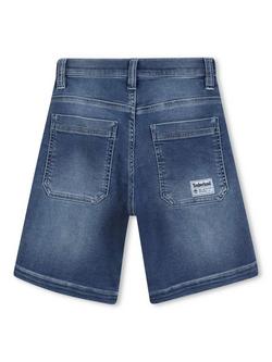 Timberland Kids' Loose Fit Denim Bermuda Shorts, Double Stone Blue - view 2, Double Stone Blue