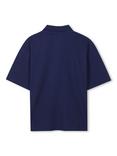 Timberland Kids' Jersey Cotton Polo Shirt, Medieval Blue