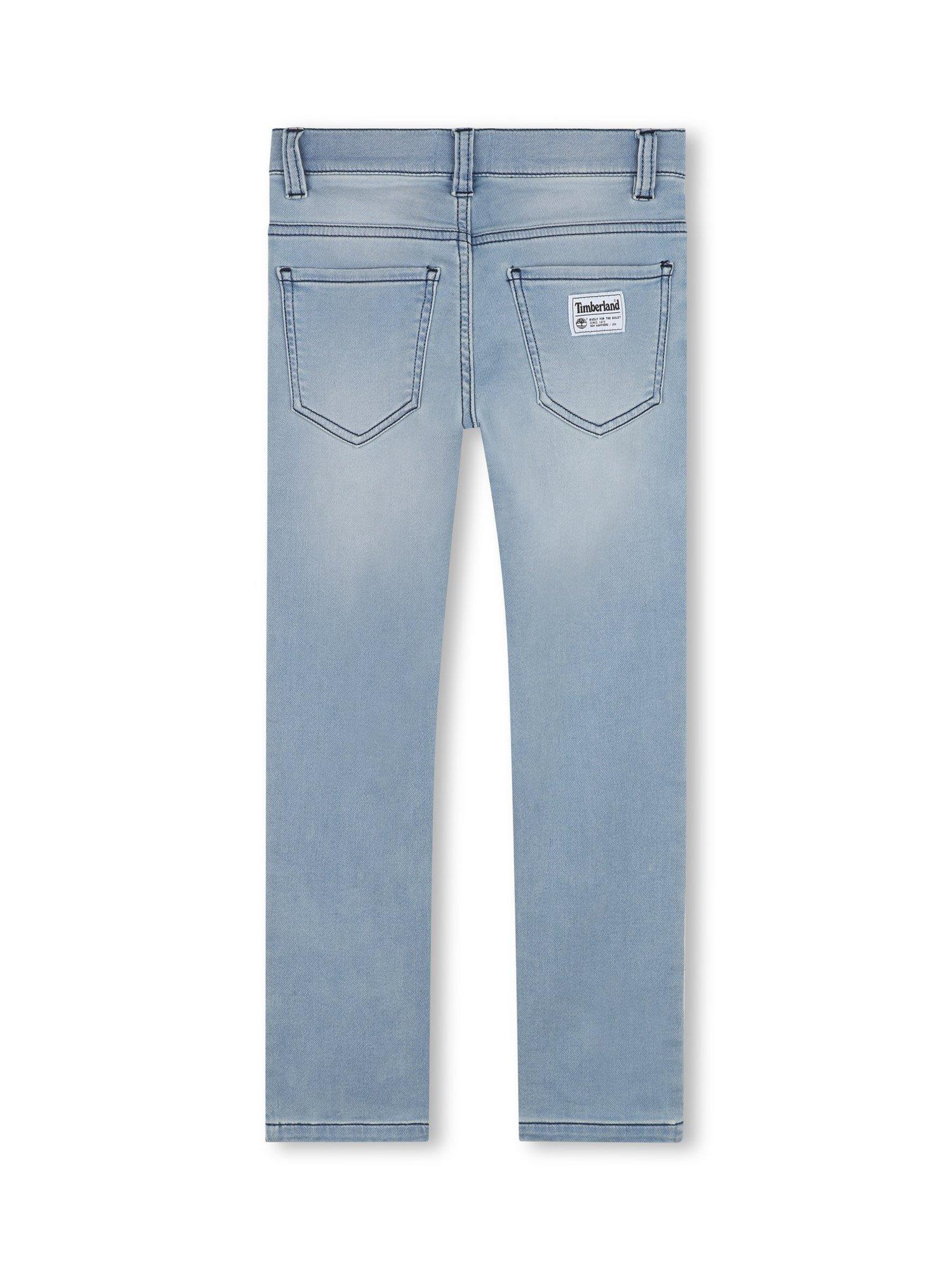 Product image 2 of 2, which shows Timberland Kids' Slim Fit Jeans, Bleach Blue, 4 years