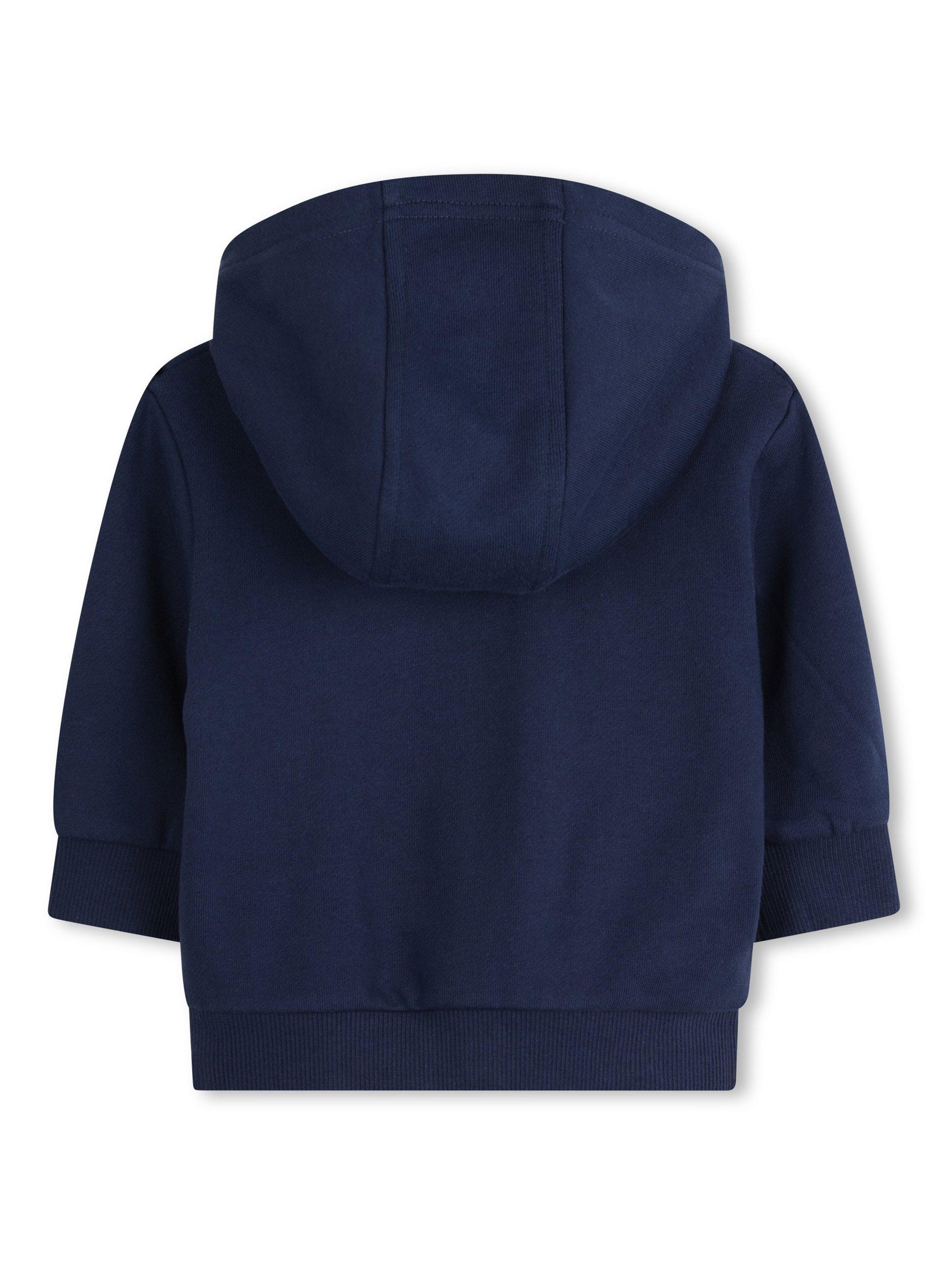 Product image 2 of 2, which shows Timberland Baby Logo Zip-Up Hoodie, Medieval Blue, 2 years
