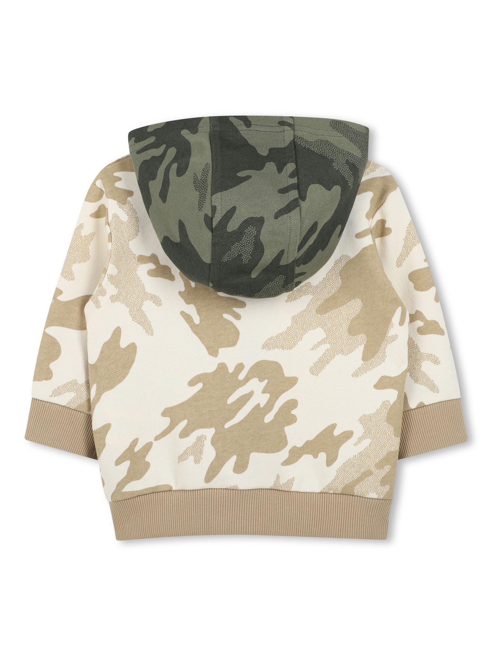Product image 2 of 2, which shows Timberland Baby Camo Zipped Hoodie, Cream, 2 years
