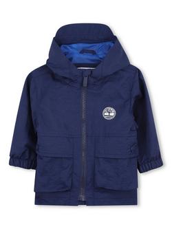 Timberland Baby Water-Repellent Windbreaker Jacket, Medieval Blue, Medieval Blue