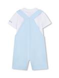 Timberland Baby T-Shirt and Dungarees Set, Pale Blue