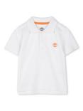Timberland Baby Pique Cotton Polo Shirt, White