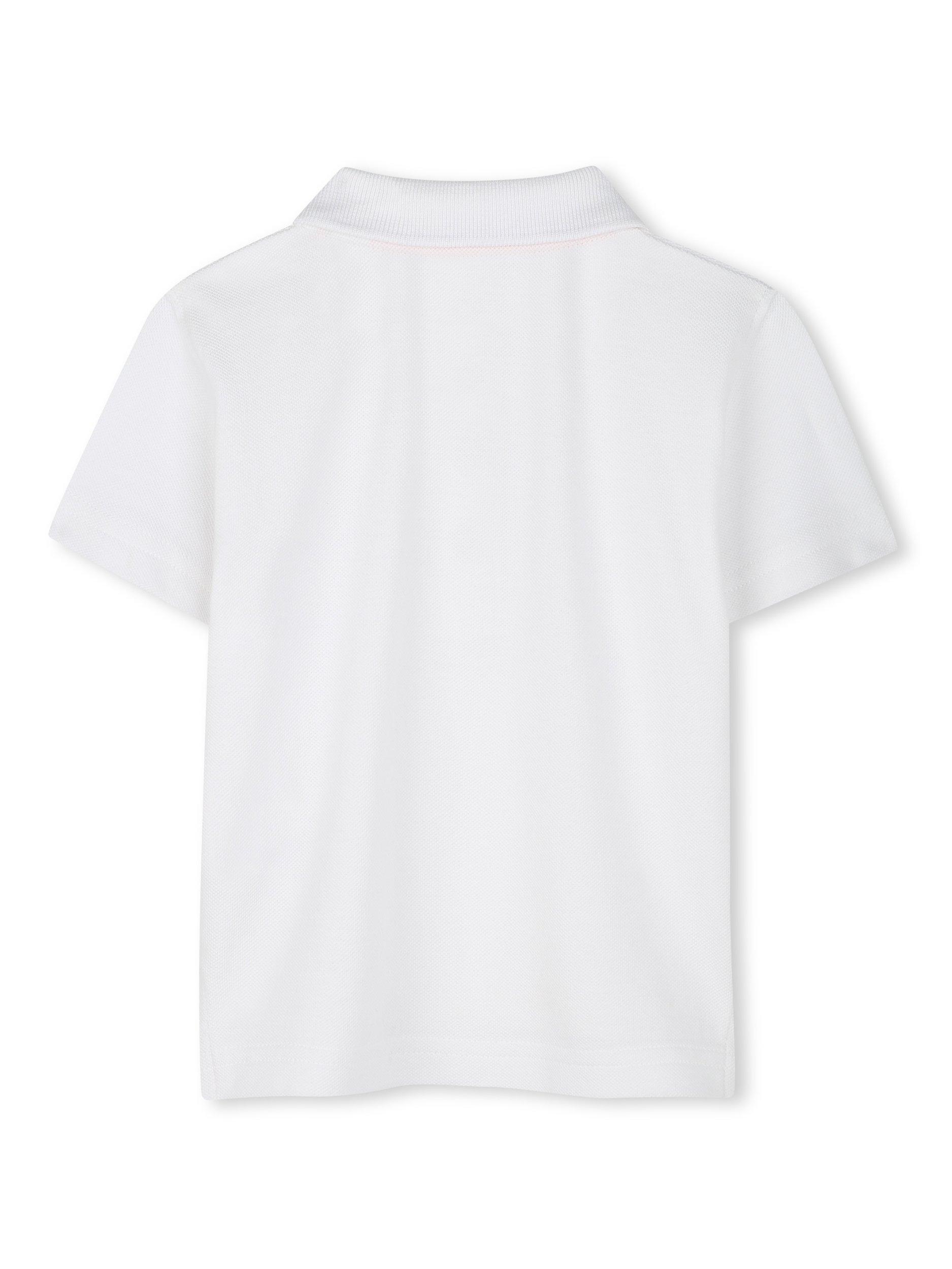 Product image 2 of 2, which shows Timberland Baby Pique Cotton Polo Shirt, White, 2 years