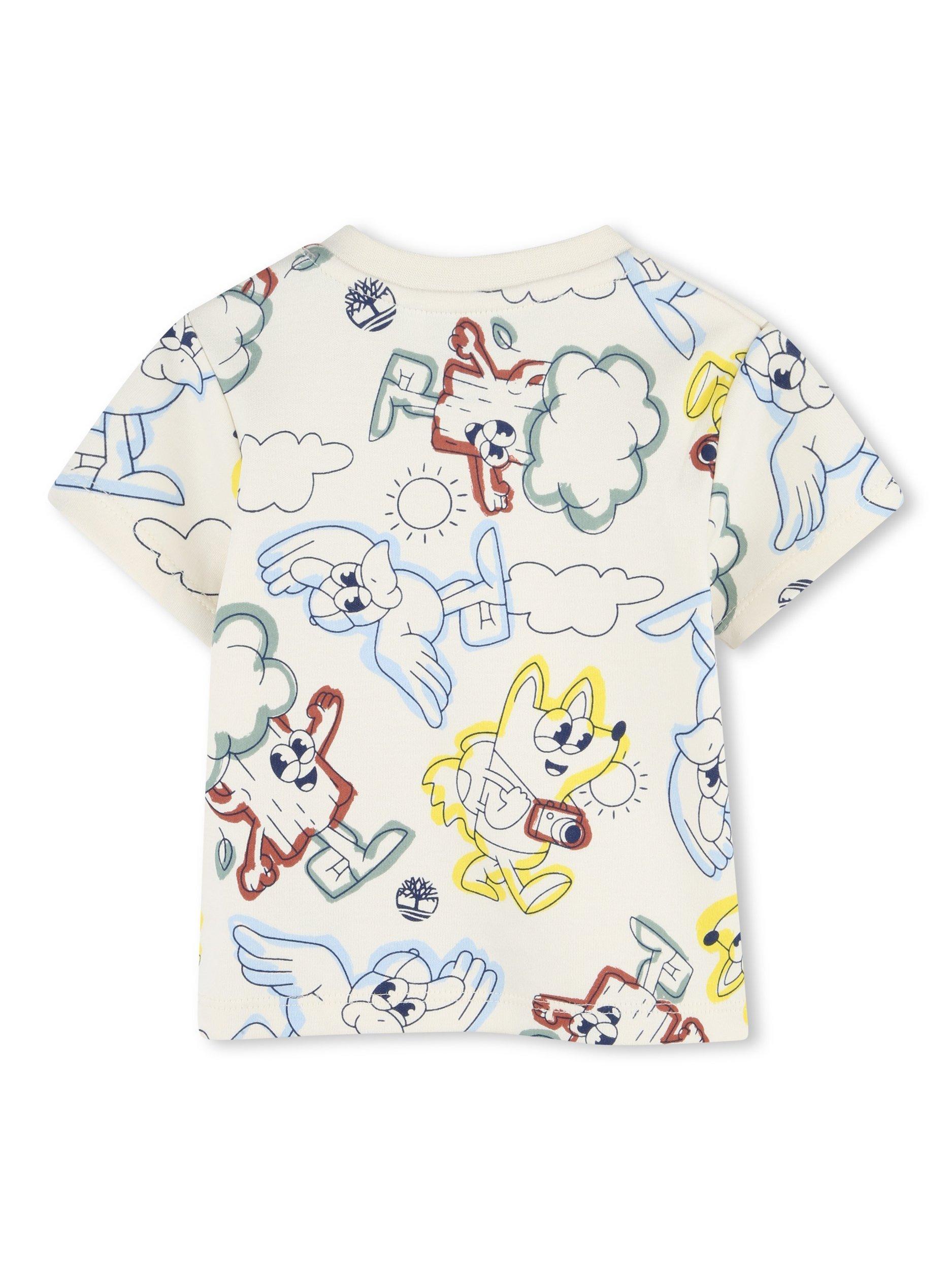 Product image 2 of 2, which shows Timberland Baby Printed T-Shirt, Cream, 3 months