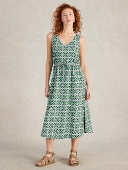 White Stuff Heidi Geometric Jersey Dress, Multi, Multi