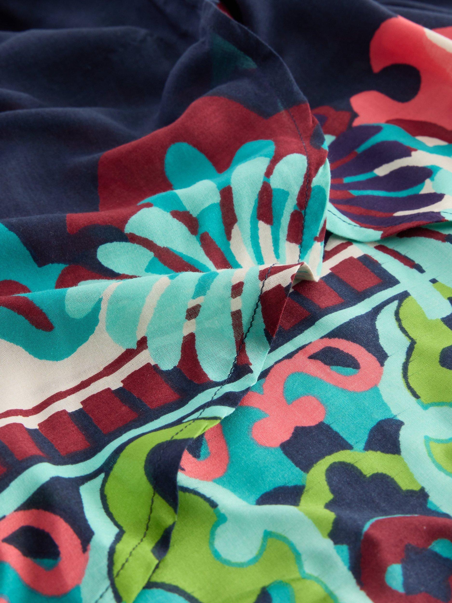 Product image 6 of 6, which shows White Stuff Cleo Kimono Dress, Navy/Multi, XS