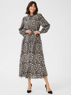 KAFFE Pollie Shirt Dress, Black/Multi, Black/Multi