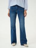 KAFFE Sinem Flared Jeans, Medium Blue