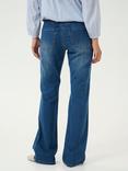 KAFFE Sinem Flared Jeans, Medium Blue