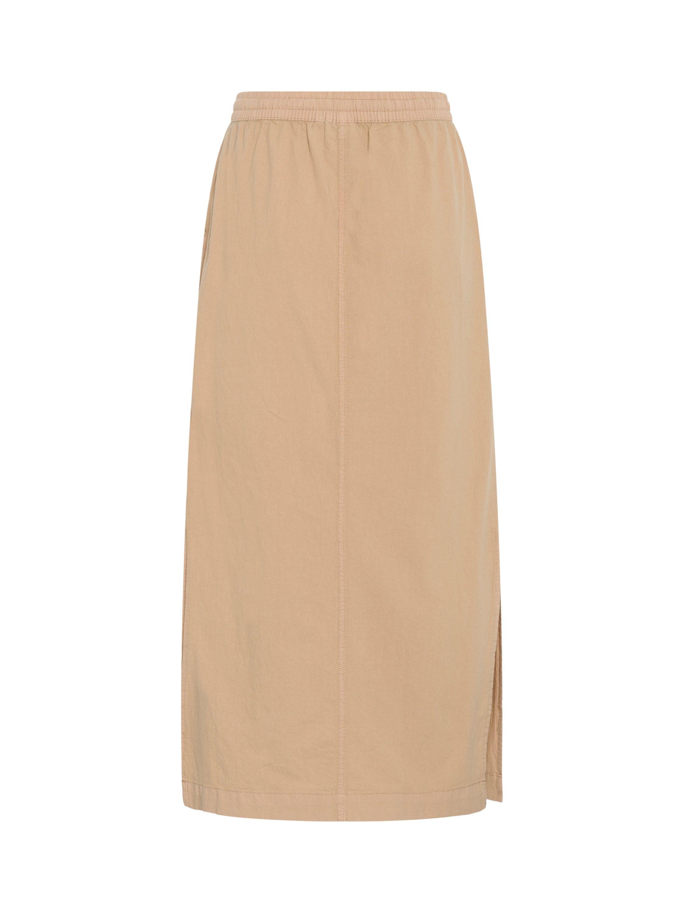 Product image 2 of 2, which shows KAFFE KAnaya Liah Cotton Maxi Skirt, Classic Sand, 8