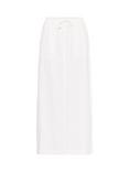 KAFFE KAnaya Liah Cotton Maxi Skirt, Chalk