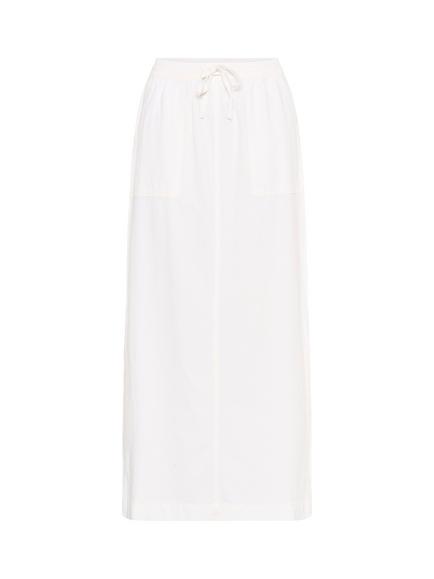 KAFFE KAnaya Liah Cotton Maxi Skirt, Chalk