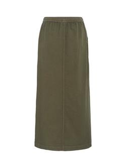 KAFFE KAnaya Liah Cotton Maxi Skirt - view 2, Grape Leaf