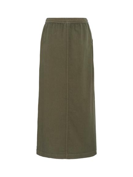 KAFFE KAnaya Liah Cotton Maxi Skirt - view 2, Grape Leaf