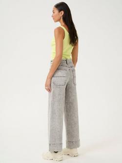 KAFFE Carna Ribbed Tank Top - view 2, Lettuce Green