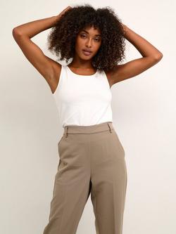 KAFFE Yoko Slim Fit Tank Top, Optical White, Optical White