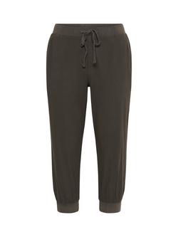 KAFFE Naya Capri Joggers, Mid Grey, Mid Grey