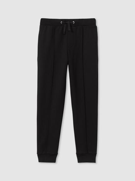 Reiss Kids' Croxley Relaxed Drawstring Joggers, Black