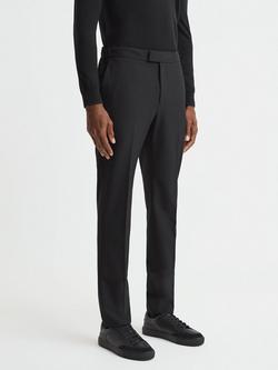 Reiss Found Slim Fit Chinos, Black, Black