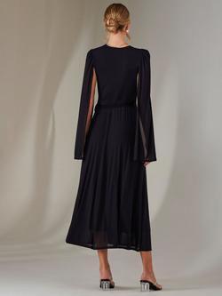 Jolie Moi Amira Cape Wrap Dress - view 2, Navy