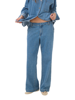MY ESSENTIAL WARDROBE The Lara Flared Jeans, Medium Blue Wash, Medium Blue Wash