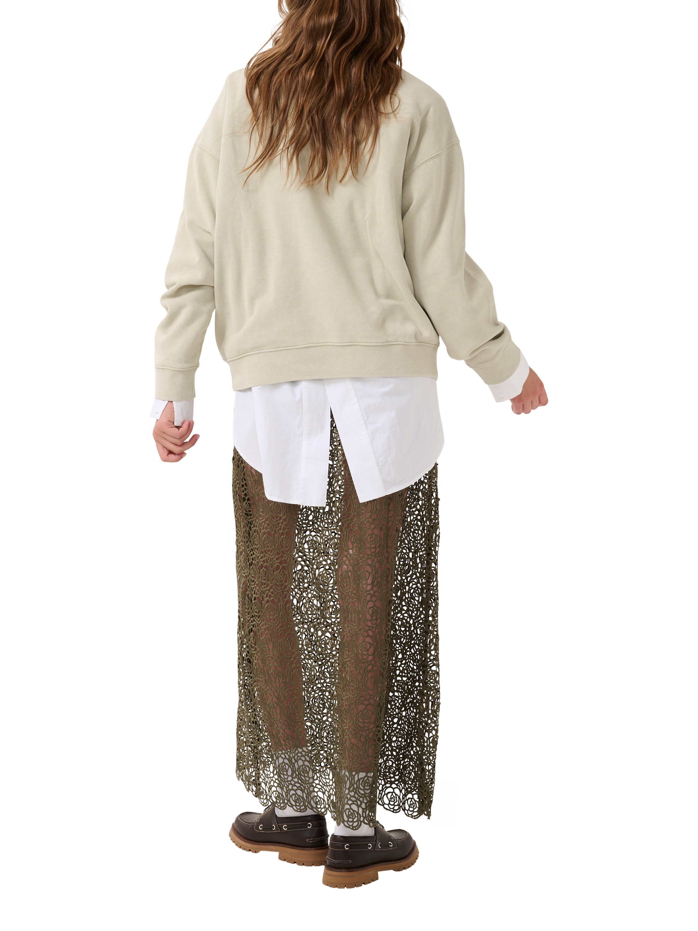 Product image 2 of 5, which shows MY ESSENTIAL WARDROBE Diego Casual Fit Jumper, Sandy Green, L