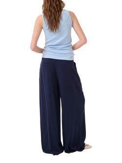 MY ESSENTIAL WARDROBE Mandy Rib Jersey Slim Fit Tank Top - view 2, Kentucky Blue