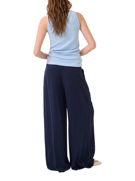 MY ESSENTIAL WARDROBE Mandy Rib Jersey Slim Fit Tank Top - view 2, Kentucky Blue