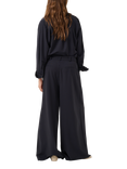 MY ESSENTIAL WARDROBE Vitta Stripe Wide Leg Trousers, Dark Blue